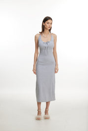 Gray cotton dress