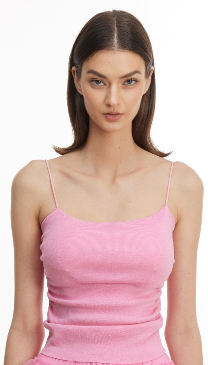 Pink halter top